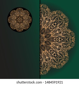 Mandala background for book cover,  invitation. Vector illustration