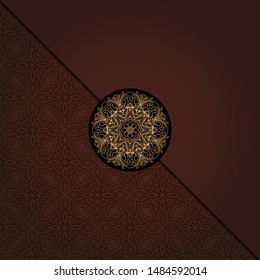 Mandala background for book cover,  invitation. Vector illustration