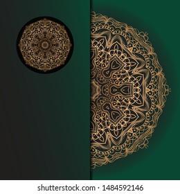 Mandala background for book cover,  invitation. Vector illustration