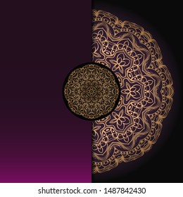 Mandala background for book cover,  invitation. Vector illustration