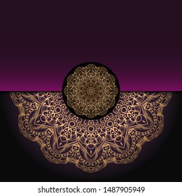 Mandala background for book cover,  invitation. Vector illustration