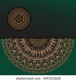 Mandala background for book cover,  invitation. Vector illustration