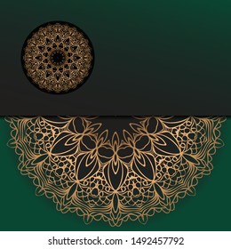 Mandala background for book cover,  invitation. Vector illustration