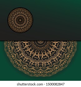 Mandala background for book cover,  invitation. Vector illustration