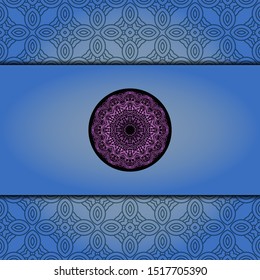 Mandala background for book cover,  invitation. Vector illustration
