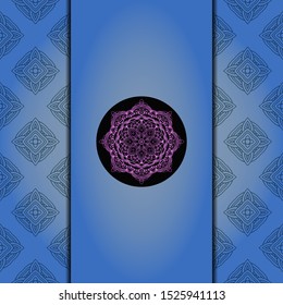 Mandala background for book cover,  invitation. Vector illustration