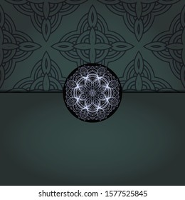 Mandala background for book cover,  invitation. Vector illustration