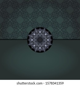 Mandala background for book cover,  invitation. Vector illustration