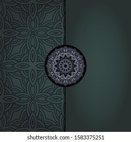 Mandala background for book cover,  invitation. Vector illustration