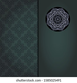 Mandala background for book cover,  invitation. Vector illustration