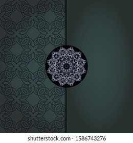 Mandala background for book cover,  invitation. Vector illustration