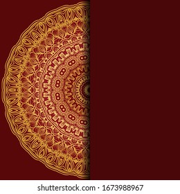 Mandala background for book cover, invitation. Vector illustration