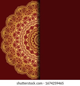Mandala background for book cover, invitation. Vector illustration