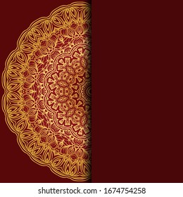 Mandala background for book cover, invitation. Vector illustration