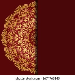 Antecedentes de Mandala para la portada del libro, invitación. Ilustración del vector