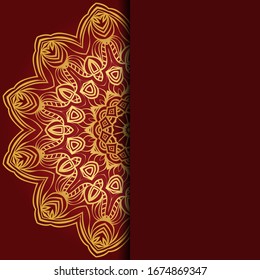 Mandala Hintergrund für Buchumschlag, Einladung. Vektorillustration
