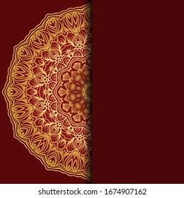Antecedentes de Mandala para la portada del libro, invitación. Ilustración del vector