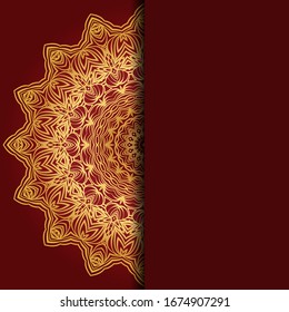 Mandala background for book cover, invitation. Vector illustration