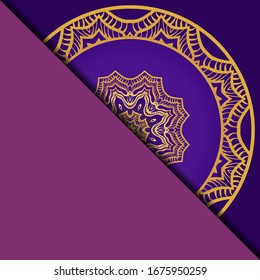 Antecedentes de Mandala para la portada del libro, invitación. Ilustración del vector