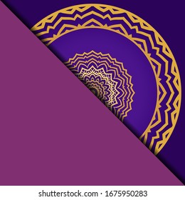 Mandala background for book cover, invitation. Vector illustration