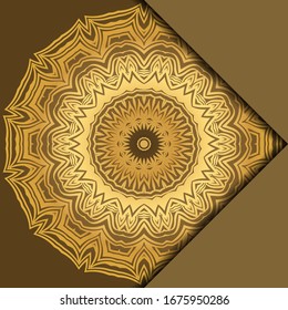 Antecedentes de Mandala para la portada del libro, invitación. Ilustración del vector