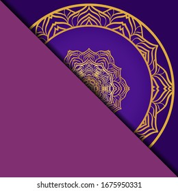 Mandala background for book cover, invitation. Vector illustration