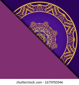Mandala background for book cover, invitation. Vector illustration