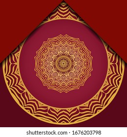 Antecedentes de Mandala para la portada del libro, invitación. Ilustración del vector