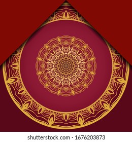 Mandala background for book cover, invitation. Vector illustration