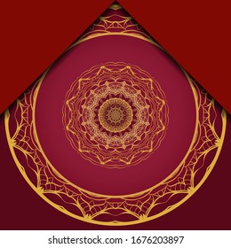 Mandala Hintergrund für Buchumschlag, Einladung. Vektorillustration