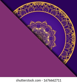 Mandala background for book cover, invitation. Vector illustration