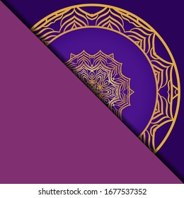 Mandala Hintergrund für Buchumschlag, Einladung. Vektorillustration