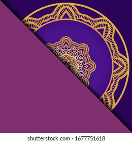 Mandala Hintergrund für Buchumschlag, Einladung. Vektorillustration