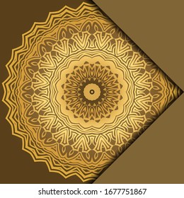 Mandala background for book cover, invitation. Vector illustration