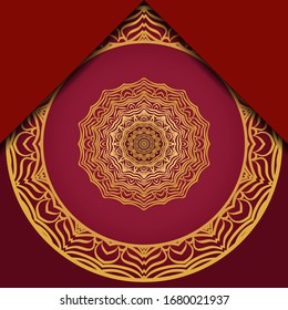Antecedentes de Mandala para la portada del libro, invitación. Ilustración del vector