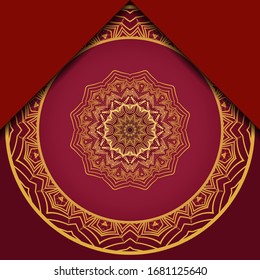 Mandala background for book cover, invitation. Vector illustration