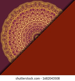 Mandala background for book cover, invitation. Vector illustration
