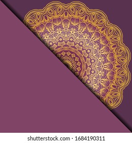 Mandala background for book cover, invitation. Vector illustration