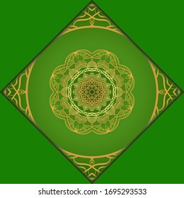 Antecedentes de Mandala para la portada del libro, invitación. Ilustración del vector