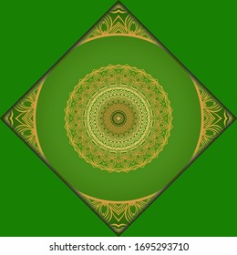 Antecedentes de Mandala para la portada del libro, invitación. Ilustración del vector