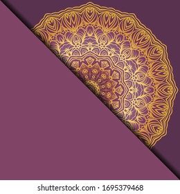 Antecedentes de Mandala para la portada del libro, invitación. Ilustración del vector
