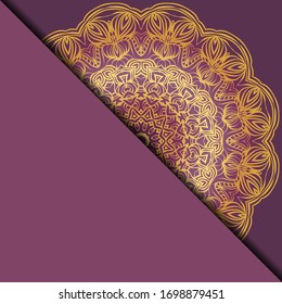 Mandala Hintergrund für Buchumschlag, Einladung. Vektorillustration