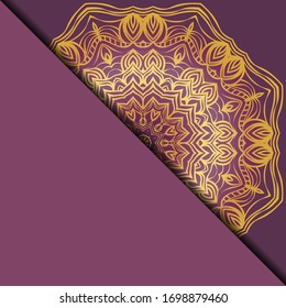 Mandala background for book cover, invitation. Vector illustration