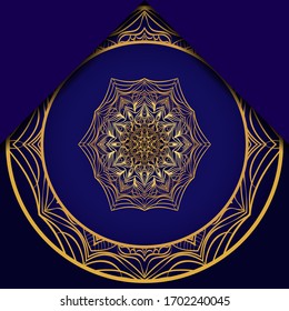 Antecedentes de Mandala para la portada del libro, invitación. Ilustración del vector