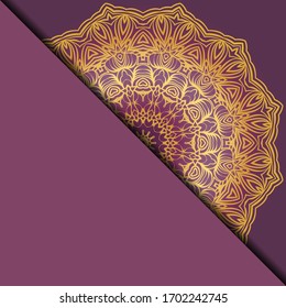Antecedentes de Mandala para la portada del libro, invitación. Ilustración del vector