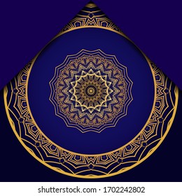 Mandala background for book cover, invitation. Vector illustration