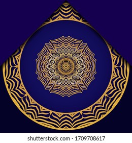 Mandala background for book cover, invitation. Vector illustration