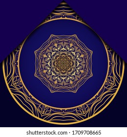 Mandala background for book cover, invitation. Vector illustration