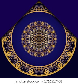 Mandala background for book cover, invitation. Vector illustration