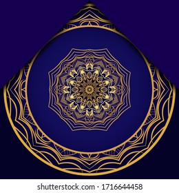 Antecedentes de Mandala para la portada del libro, invitación. Ilustración del vector